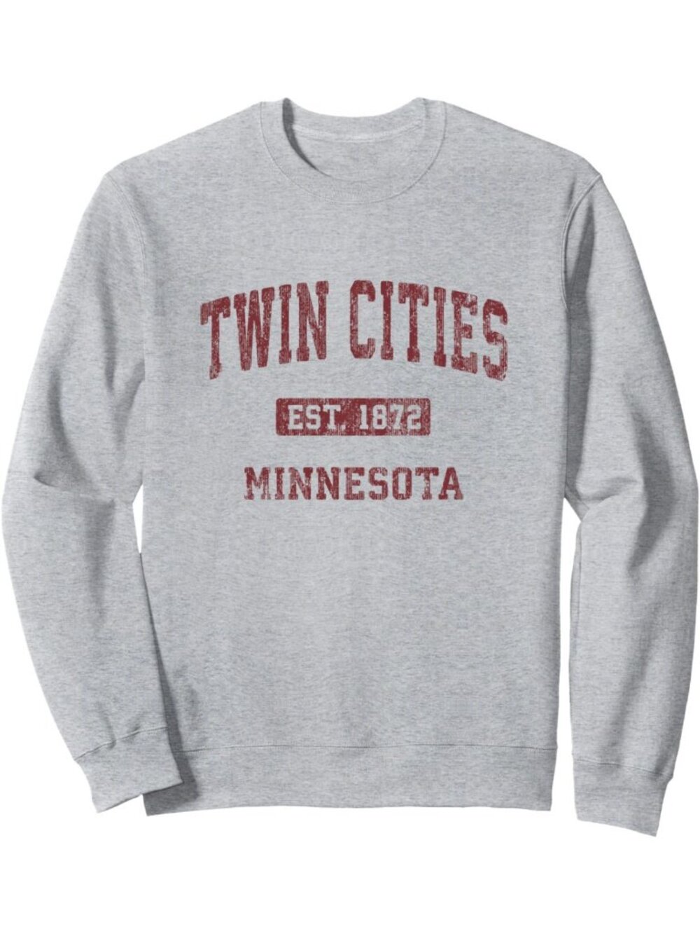 Vintage Twin Cities MN Athletic Sweatshirt | Retro Sports Design | Cozy Casual